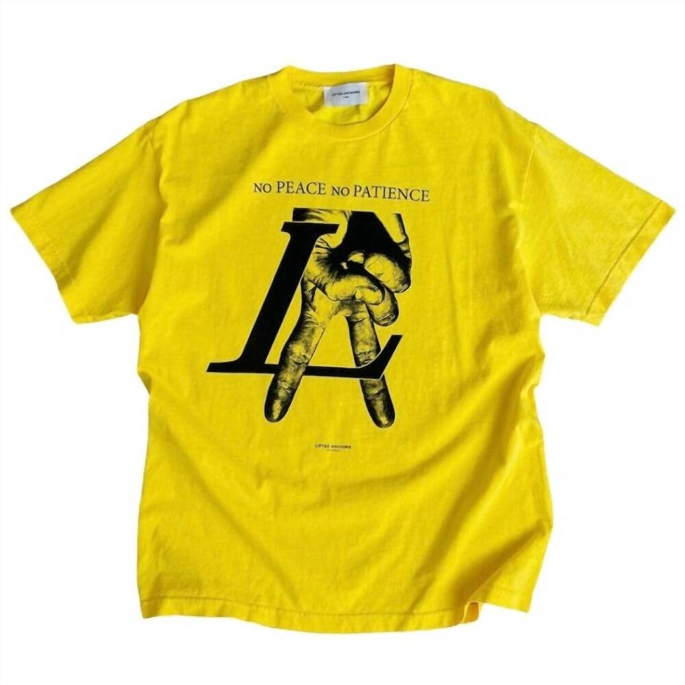 NEW LIFTED ANCHORS men's louis tee in gold